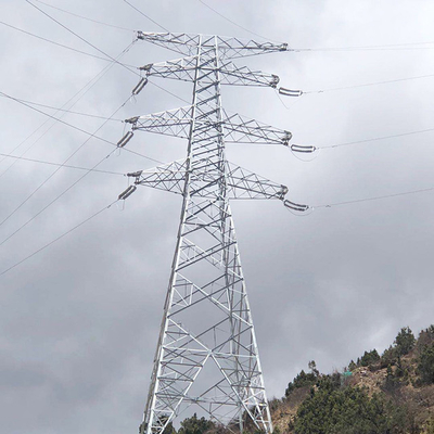 Anger Steel Lattice Pylon สำหรับระบบส่งกำลังไฟฟ้า 110kV 132kV