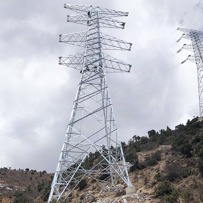 Lattice ความทนทานต่อลมสูง Q355 Q255 Angle Steel Tower