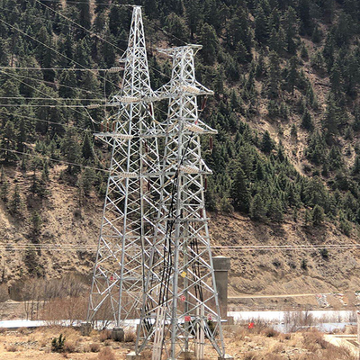 Lattice ความทนทานต่อลมสูง Q355 Q255 Angle Steel Tower