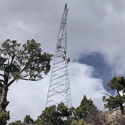 เหล็กชุบสังกะสีแบบจุ่มร้อน 10 - 500kV Overhead Transmission Line Tower