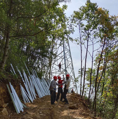 110kV 132kV เสาส่งสัญญาณเซลลูล่าร์เซลลูล่าร์ 4 ขา