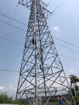 เหล็กฉาก Q355B Q255B 110KV Lattice Transmission Tower