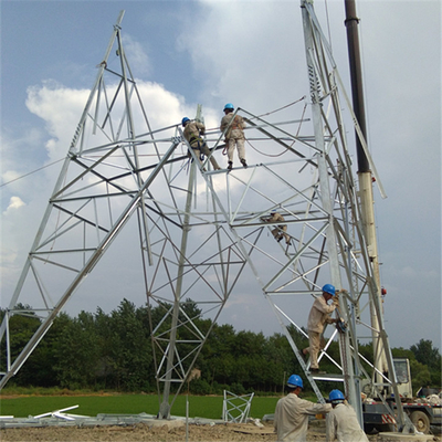 เหล็กฉาก Q355B Q255B 110KV Lattice Transmission Tower