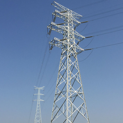 35KV Q355 Q255 เสาส่งกำลังเสาเหล็กแองเจิล