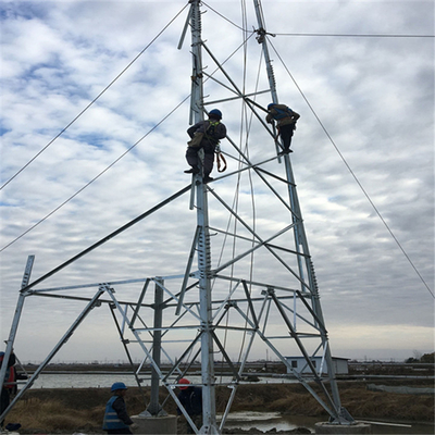 สายส่งตาข่ายเหล็กชุบสังกะสีแบบจุ่มร้อน 33KV Tower