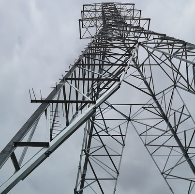 เหล็กเส้นเหนือศีรษะ Q235 Q345 Q420 132 KV Tower