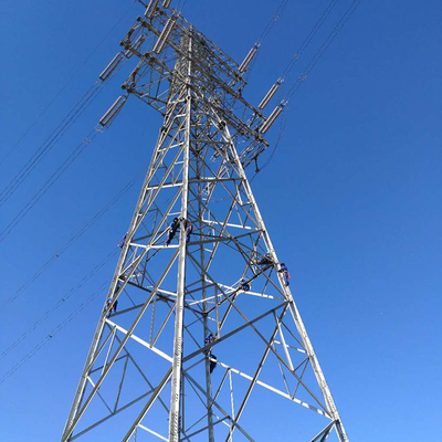HDG เหล็กฉาก 132KV สายส่งไฟฟ้าทาวเวอร์