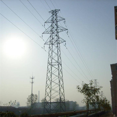 โครงเหล็กคู่เหล็กชุบสังกะสี Q345 สำหรับสายส่ง 33KV
