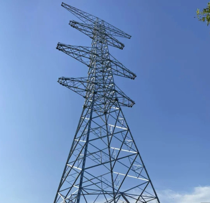 Lattice Steel Q235B Q345B Q420 Transmission Line Tower