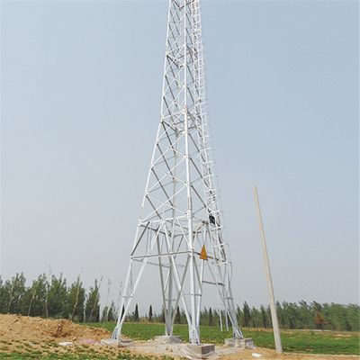 110KV 132KV Anger Steel Lattice Pylon Transmission Tower