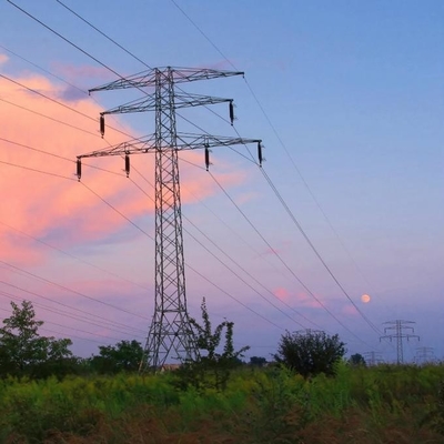 33KV 130KV 500KV Lattice Steel สายส่งไฟฟ้าทาวเวอร์