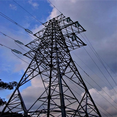 Q245 Q355 เสาส่งกำลังไฟฟ้า Lattice Pylon Transmission Tower