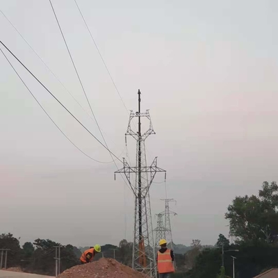 Q235B Q345B Q420 Steel Lattice Tower สำหรับระบบส่งกำลัง