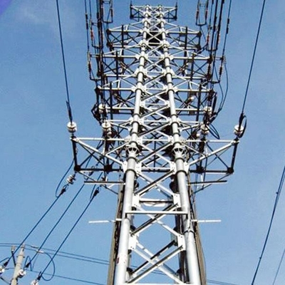 220kv HDG Q235B Q345B หอส่งสัญญาณโครงเหล็ก