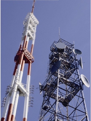 HDG 75ft Lattice โครงเหล็กโทรคมนาคม