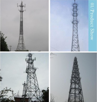 โครงข่ายโทรคมนาคมโครงเหล็ก HDG แบบรองรับตัวเอง