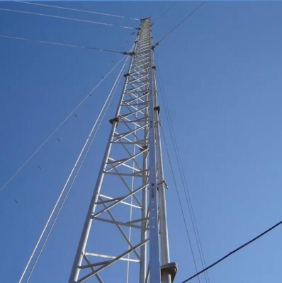 Self Support Tubular Telecom Tower 15 - 60m ความสูงสำหรับการส่งสัญญาณ