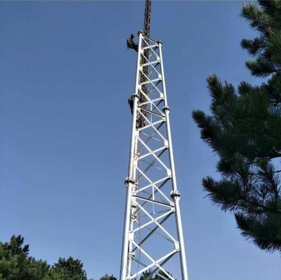 Self Support Tubular Telecom Tower 15 - 60m ความสูงสำหรับการส่งสัญญาณ