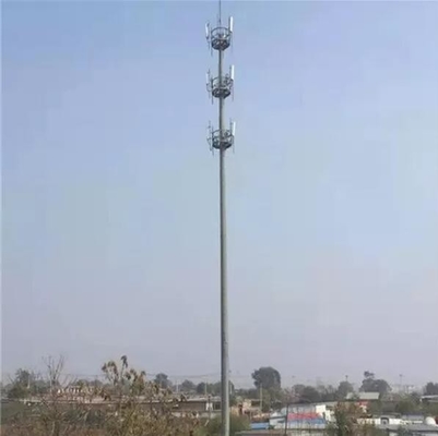 ทนต่อการสึกหรอ 10 - 750KV Monopole Telecom Tower ASTM Approved