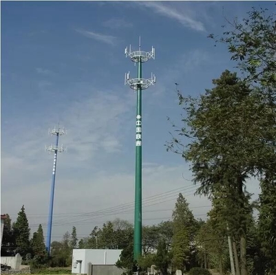 ทนต่อการสึกหรอ 10 - 750KV Monopole Telecom Tower ASTM Approved