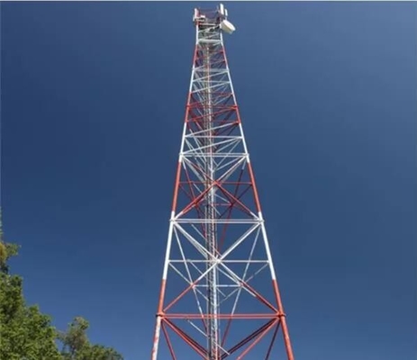 HDG โทรคมนาคม Q235B Q355B Steel Tubular Tower