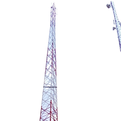 เสาเหล็กโทรคมนาคม 3 ขาเชิงมุม 330KV พร้อมขายึดชุบสังกะสีแบบจุ่มร้อน