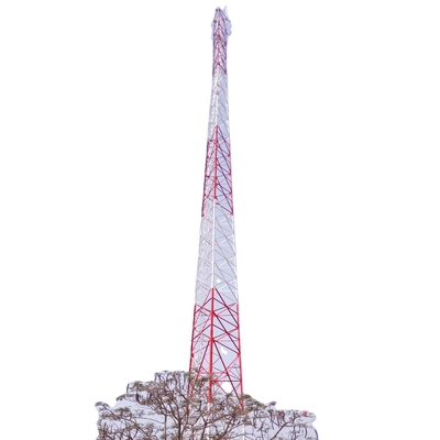 4 ขาชุบสังกะสี ASTM A123 Angle Steel Tower วิทยุสื่อสาร Wifi Gsm