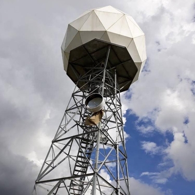 เสาโทรคมนาคมเสาโทรคมนาคม 110KV โครงสร้างเรดาร์เหล็กชุบสังกะสีเชิงมุม