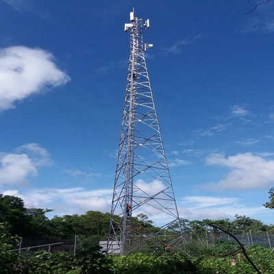 GR50 เสาเสาอากาศทีวีที่รองรับตนเอง สามเหลี่ยมเหล็กชุบสังกะสี Wifi Mobile