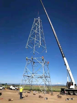Lattice Steel Tower สายส่งไฟฟ้าสำหรับโครงการไซต์