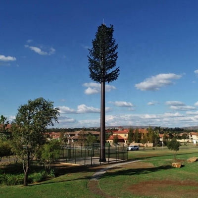 เหล็กชุบสังกะสี Monopole Towers Mobile Camouflage Pine Tree