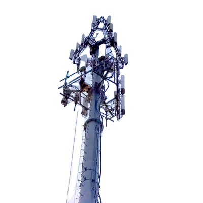 เทเลคอม Guyed Mast พร้อมอุปกรณ์เสริมที่เกี่ยวข้อง