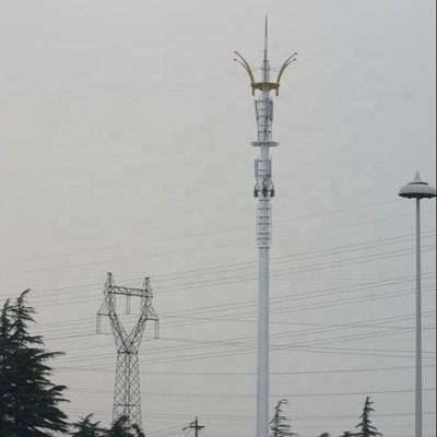 20m Telecom Monopole Iron Tower สำหรับโทรคมนาคม