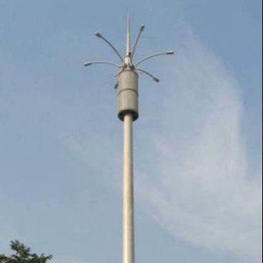 เหล็ก Q345 Monopole Communication Tower จุ่มร้อนชุบสังกะสี