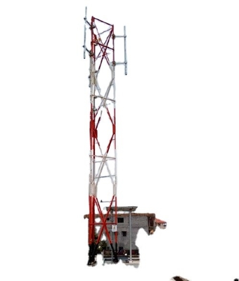Q345 Q235 Steel Rooftop Tower สำหรับโทรคมนาคม Hot Dip Galvanized
